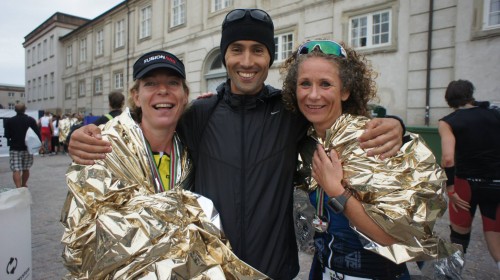Pouline Wagtbert, vivi chanette nielsen, vladimir savic efter kmd ironman copenhagen 2013