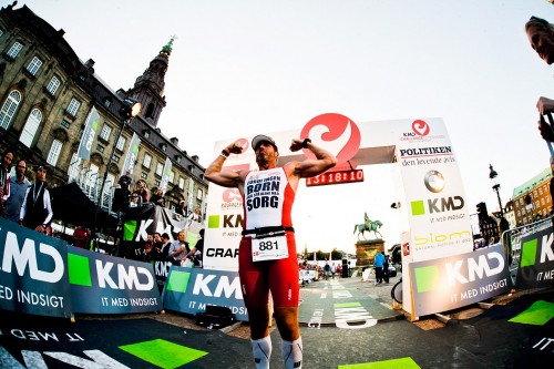 Johan Åsell finishing KMD Ironman Copenhagen