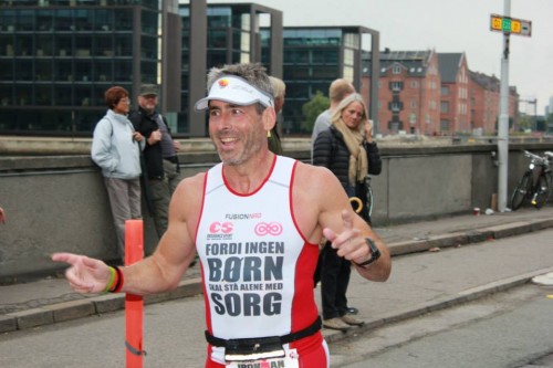 Johan Åsell running KMD Ironman Copenhagen 2013