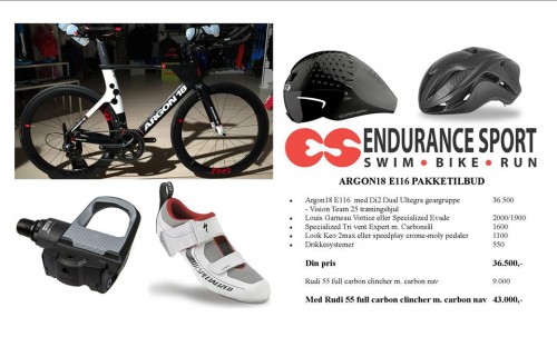 Endurancesport specialized Argon 18 e116 pakketilbud marts 2015